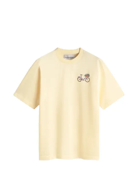 LES HÉRITIERS bike-print T-shirt