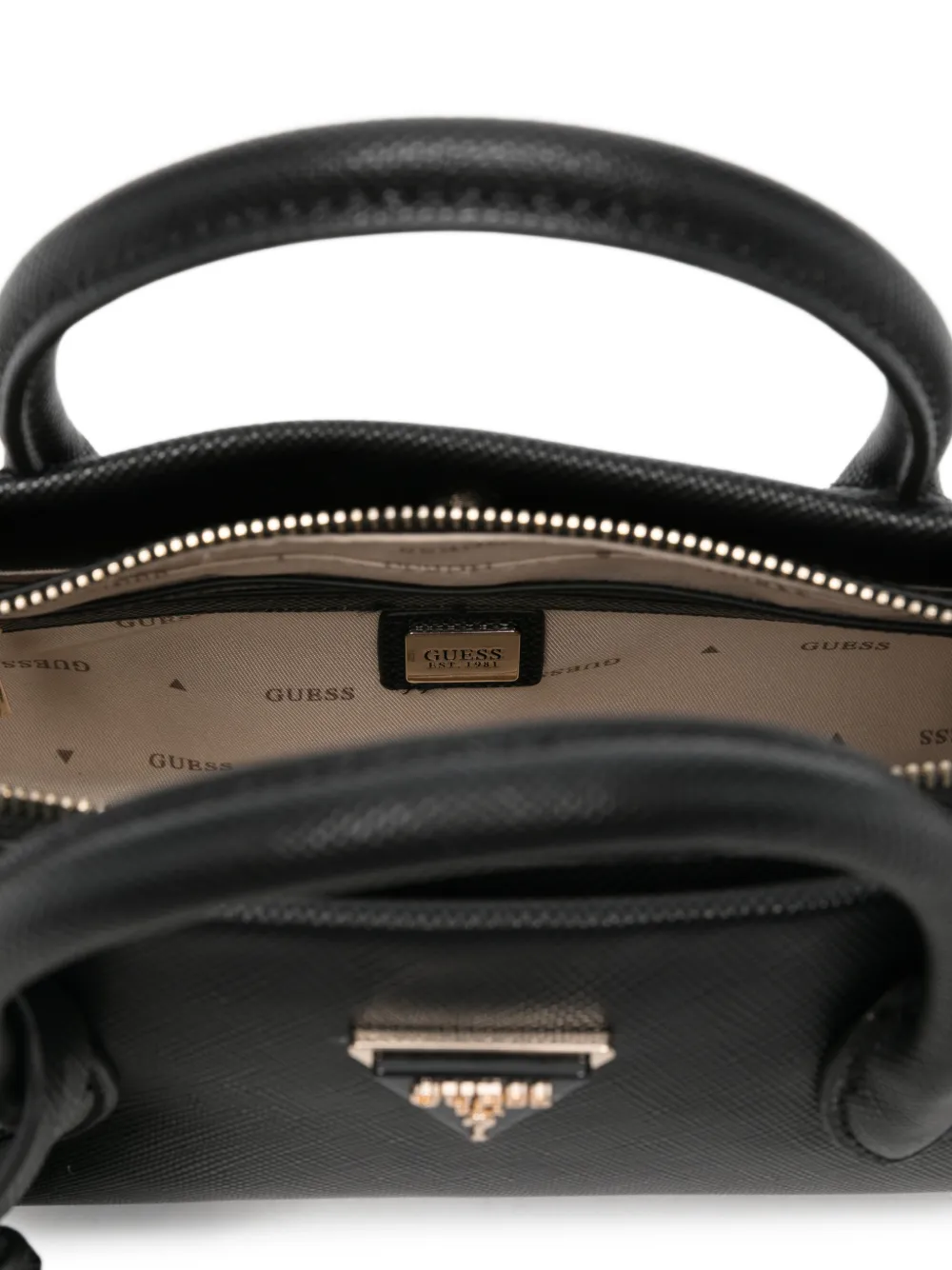 GUESS USA Shopper met logoplakkaat Zwart