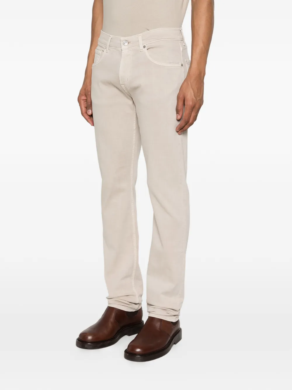  7 For All Mankind The Straight Jeans - Neutrals 