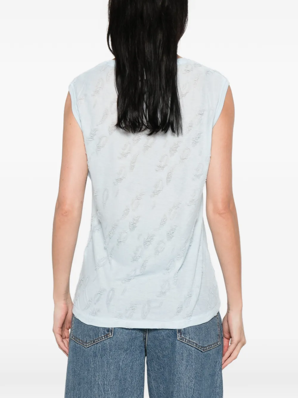 IRO Gloriana mouwloos T-shirt Blauw