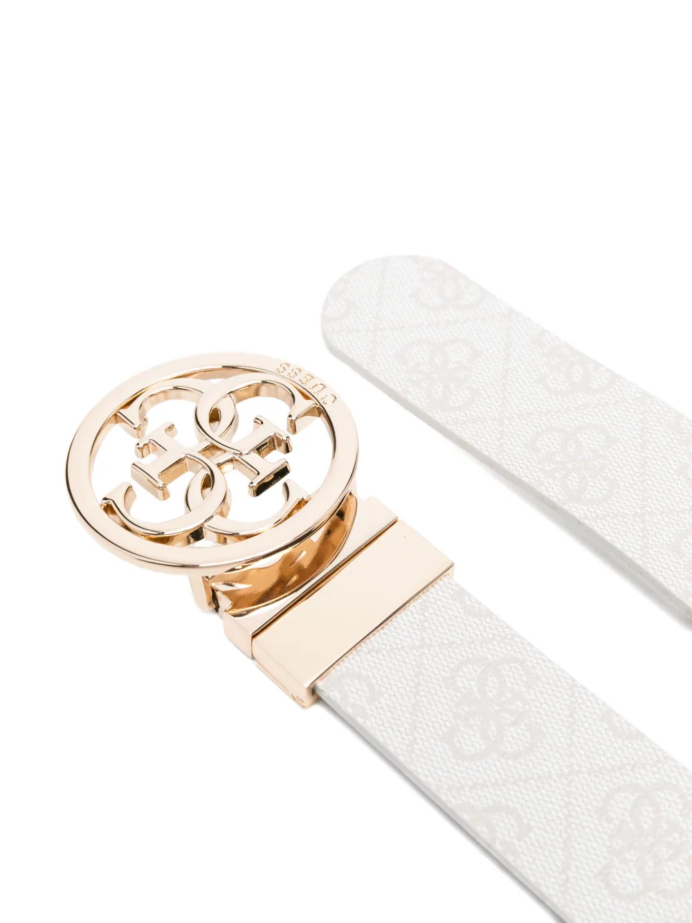 GUESS USA Riem met logogesp Grijs