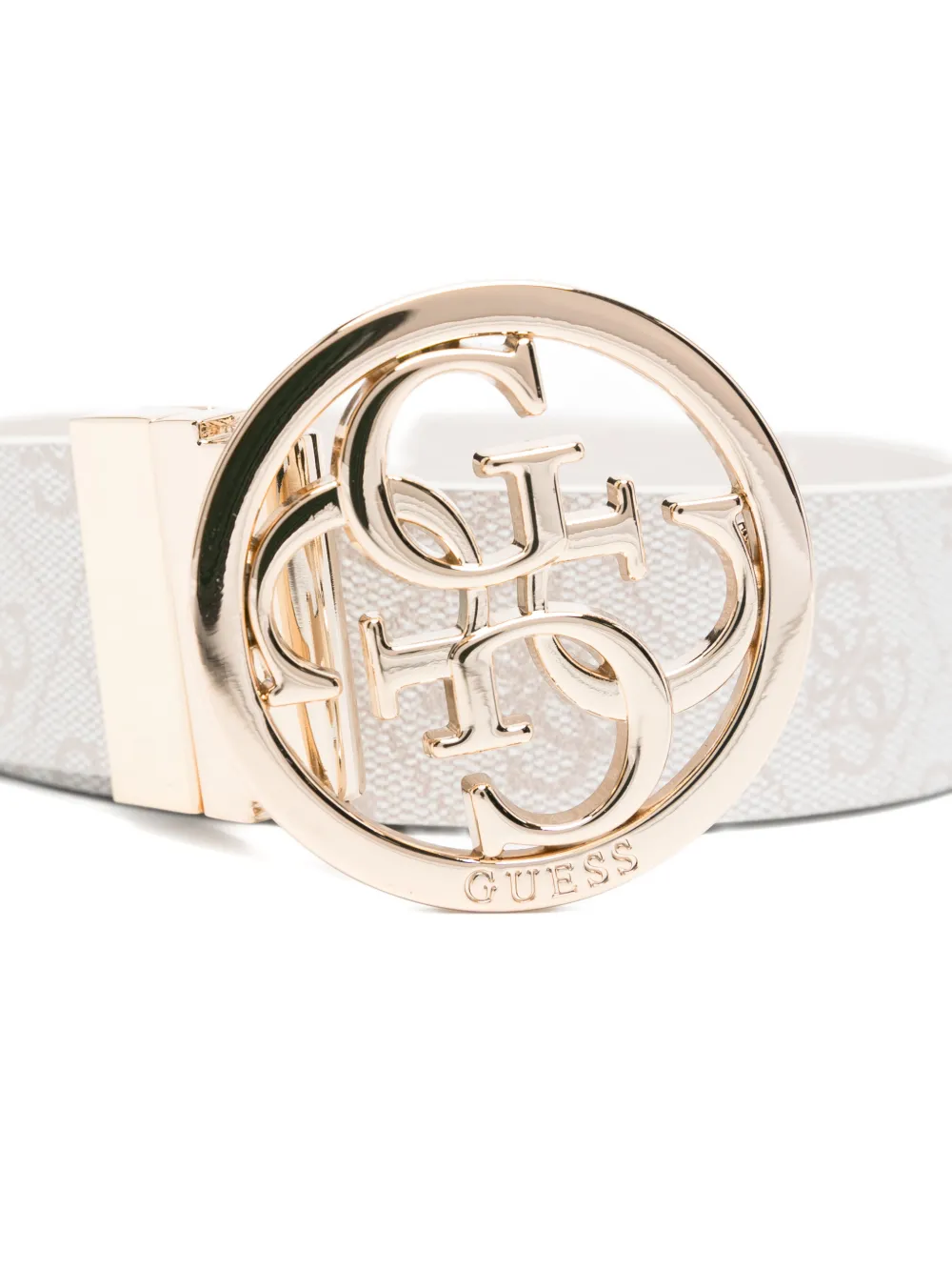 GUESS USA Riem met logogesp Grijs