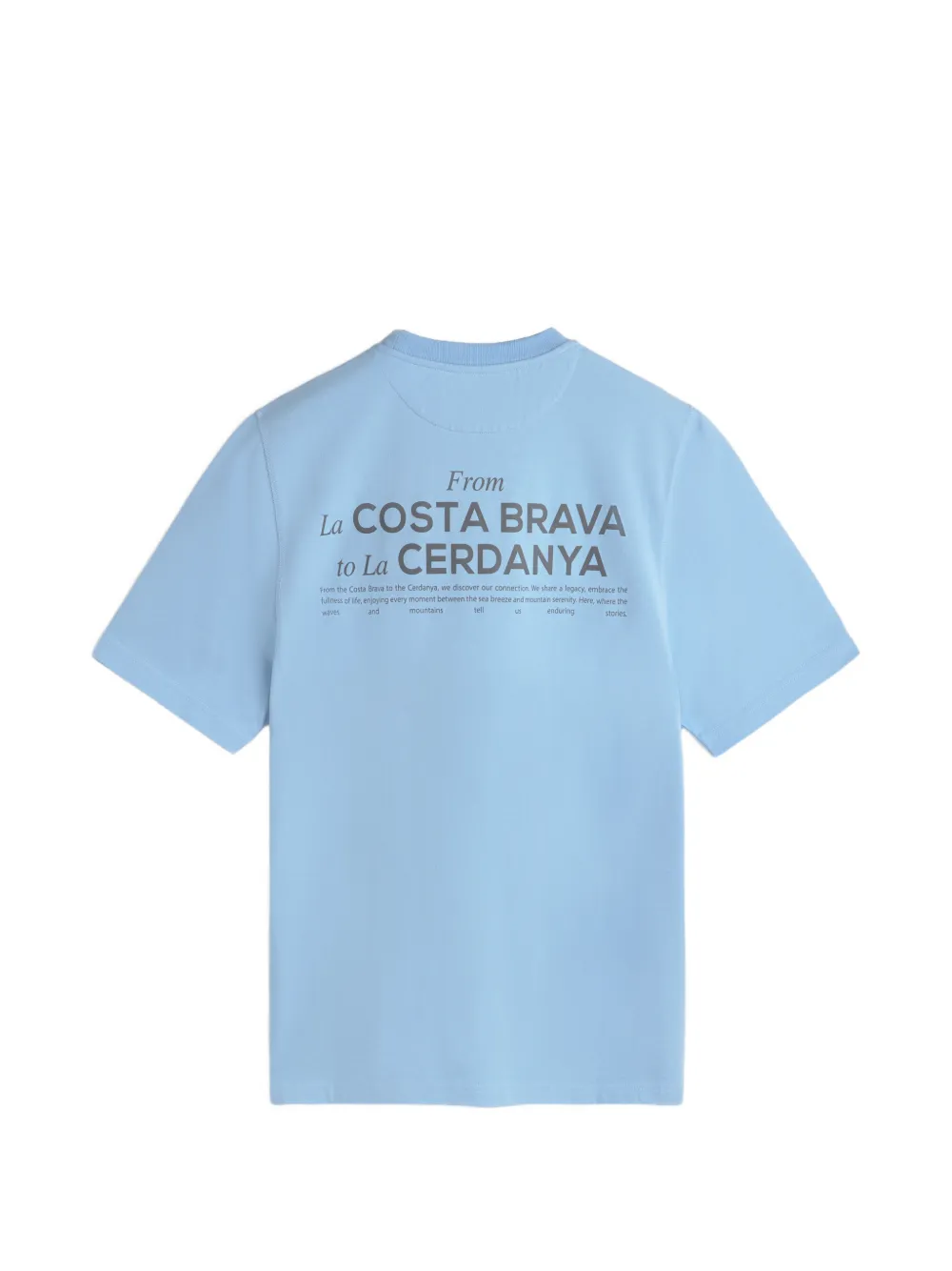LES HÉRITIERS Roots T-shirt met tekst Blauw