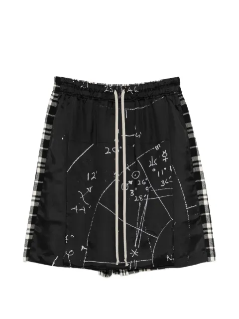 Rick Owens Kiltshorts elasticated-waistband shorts