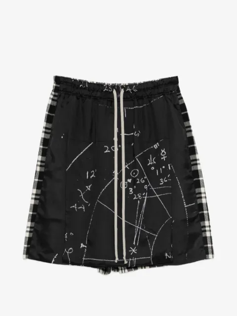 Rick Owens Kiltshorts elasticated-waistband shorts
