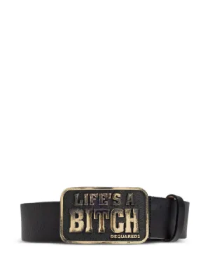 DSQUARED2 ロゴバックル ベルト | ブラック | FARFETCH JP