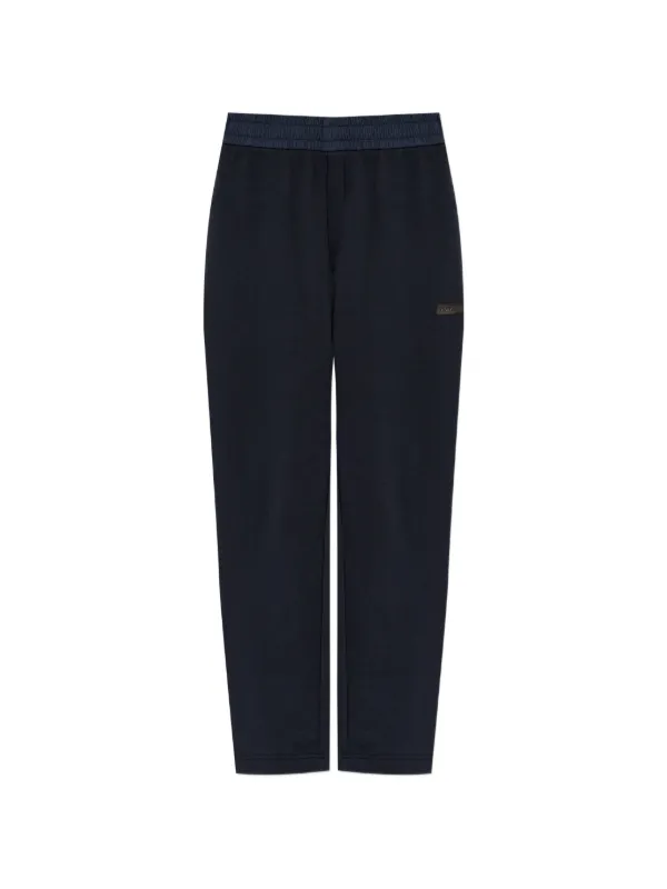 Moncler Logo-patch Cotton Track Pants in Blue