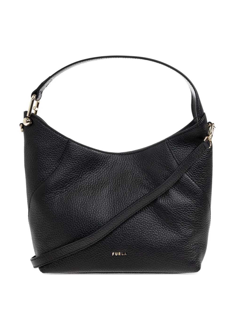 Furla Lara grained-strap tote bag - Nero