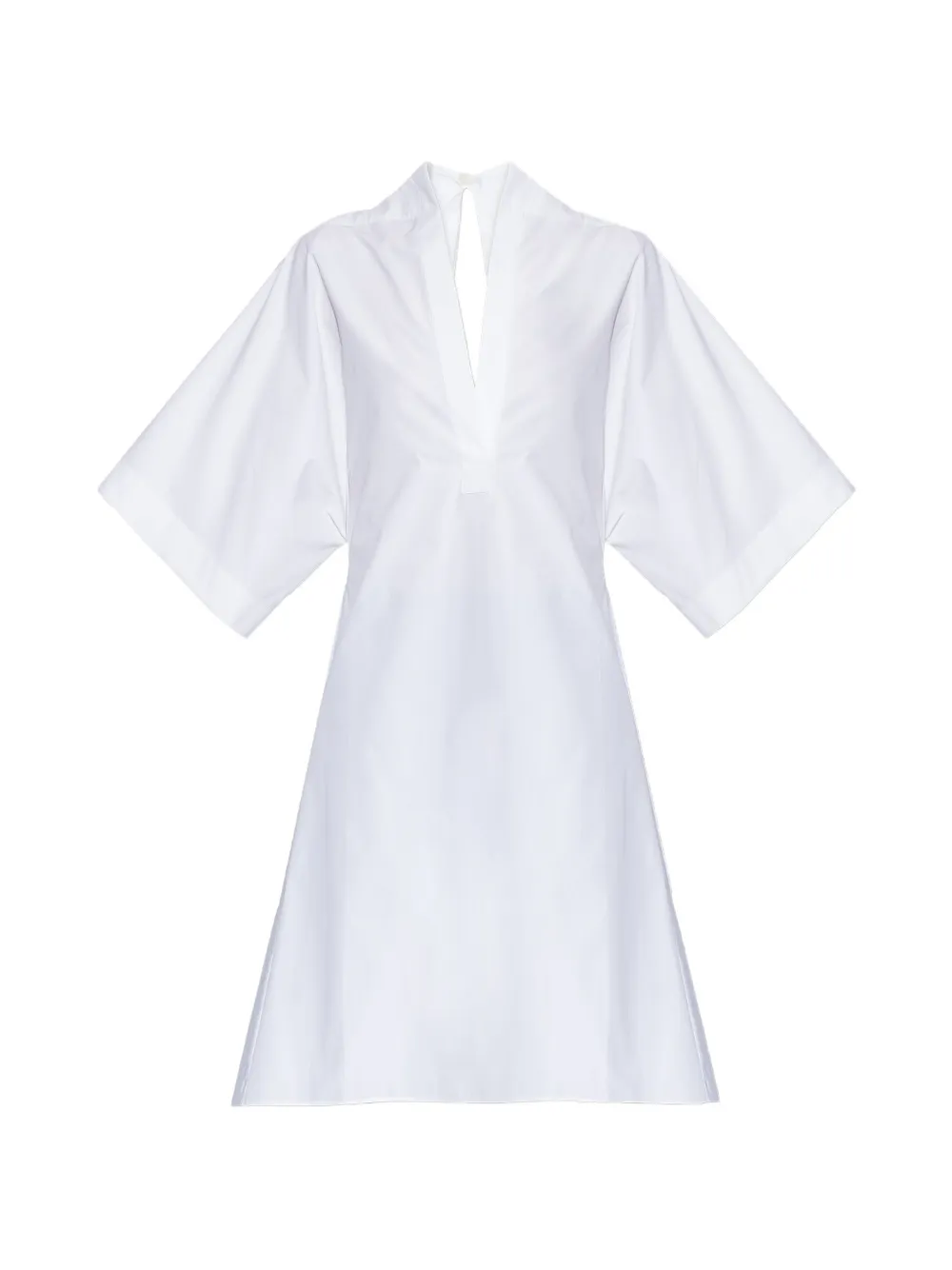 Jacquemus V-neck flared dress - Bianco