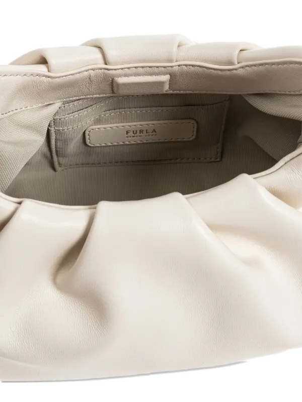 Furla Delia レザーショルダーバッグ | ホワイト | FARFETCH JP