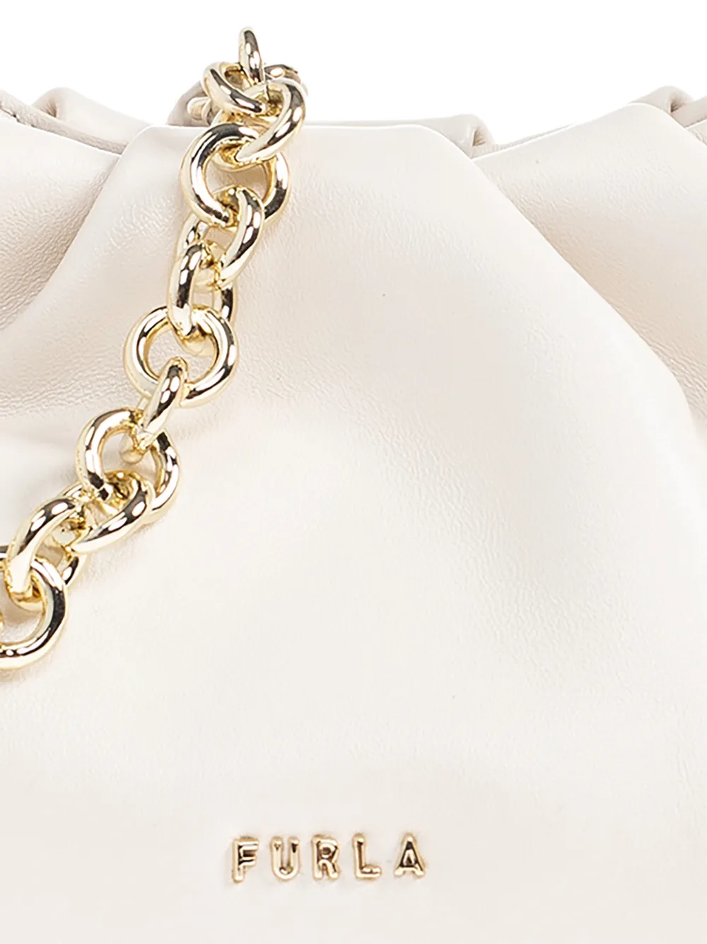 Furla Delia レザーショルダーバッグ | ホワイト | FARFETCH JP