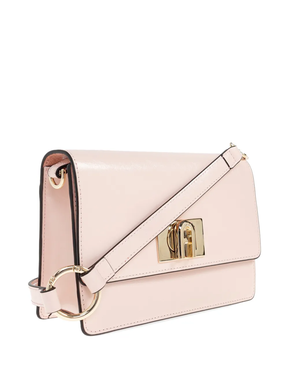 Furla Schoudertas met logogesp Roze