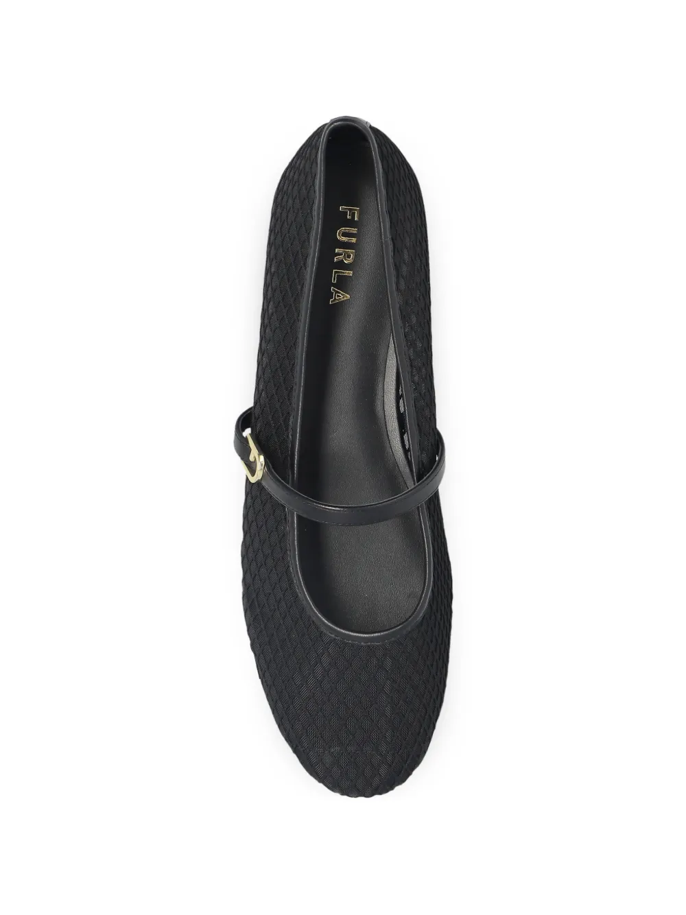  Furla Etoile Net Ballet Flats - Black 
