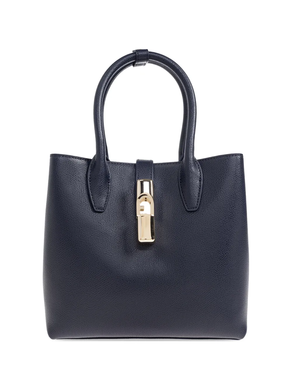 Furla top-handle lock tote bag - Blu