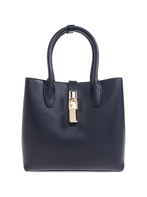 Furla top-handle lock tote bag