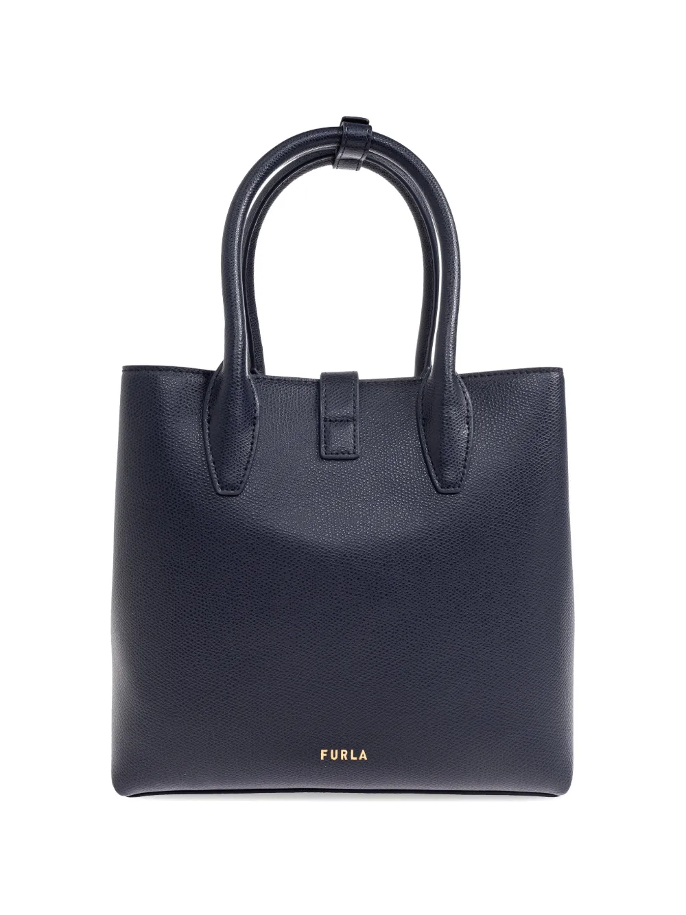 Top-Handle Lock Tote Bag