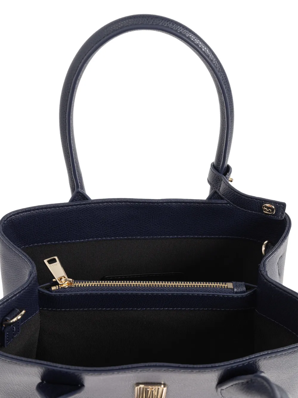 Top-Handle Lock Tote Bag