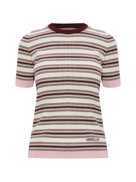 Moncler striped knitted T-shirt