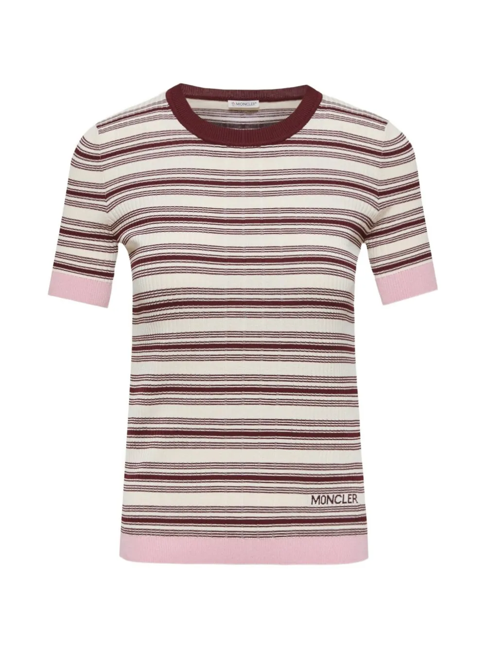 Moncler Gestreept T-shirt Beige
