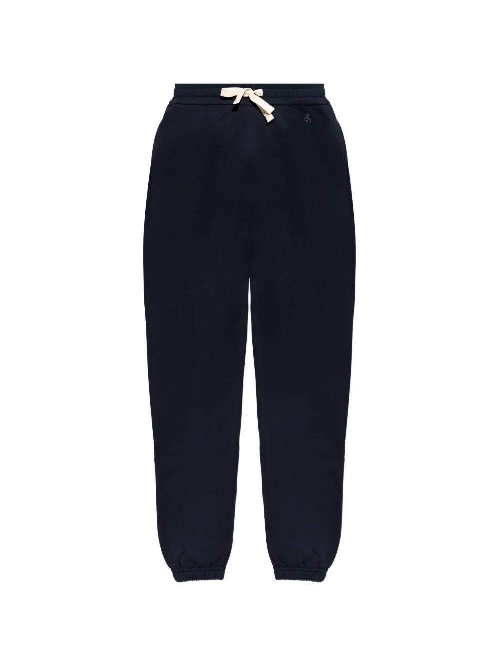 Jil Sander drawstring-embroidered trousers - Blu