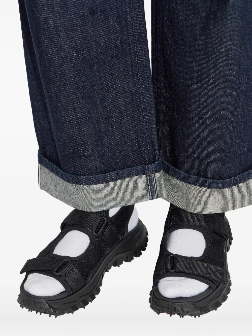 Moncler Trailgrip Vela sandalen Zwart