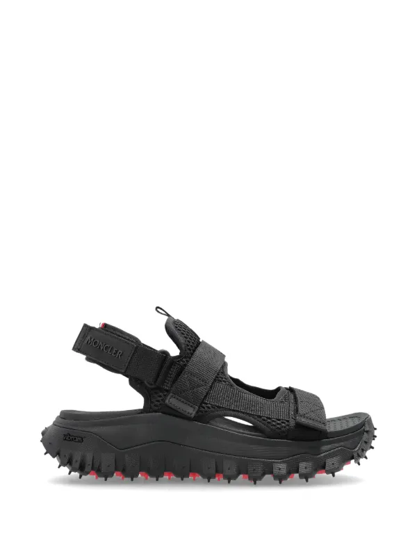 Moncler Trailgrip Vela Sandals in Black