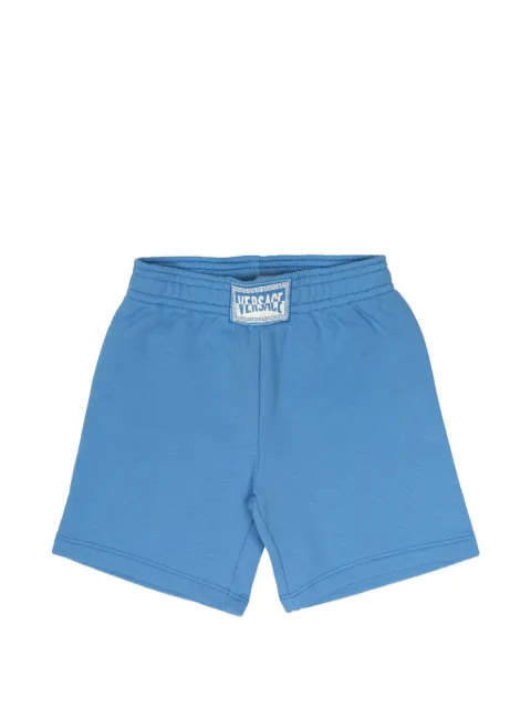 Versace Kids logo-patch shorts