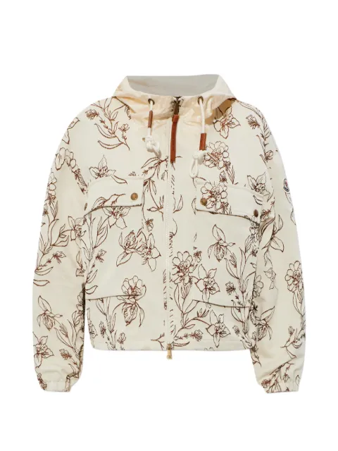 Moncler Nepeta floral-print hooded jacket