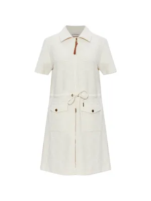 Moncler Bouclé Mini Dress | Neutrals | FARFETCH