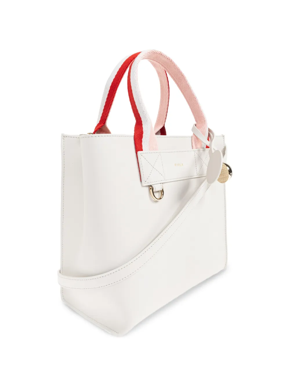 Striped Handle Tote Bag