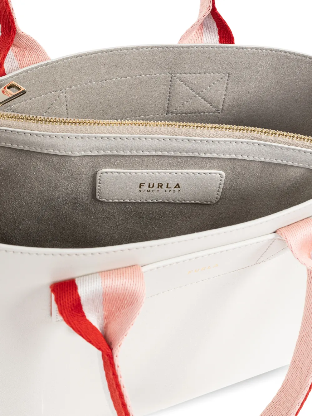 Striped Handle Tote Bag