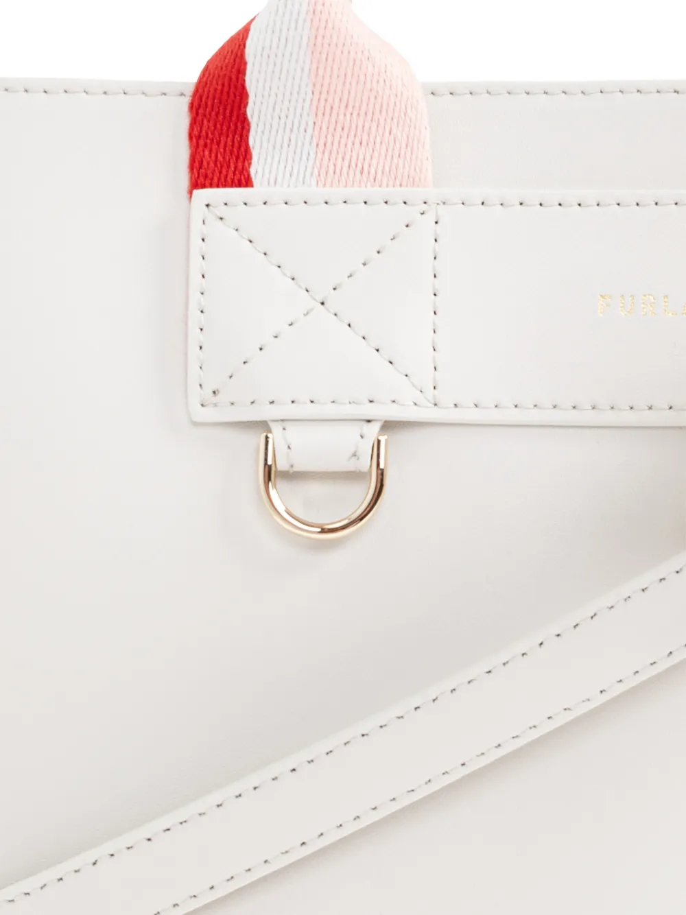 Striped Handle Tote Bag
