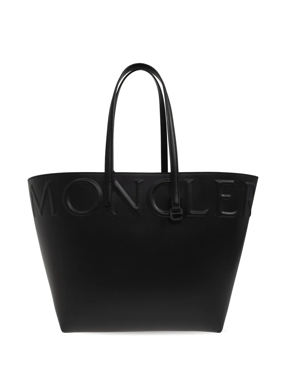 Moncler small Very embossed-logo tote bag - Nero