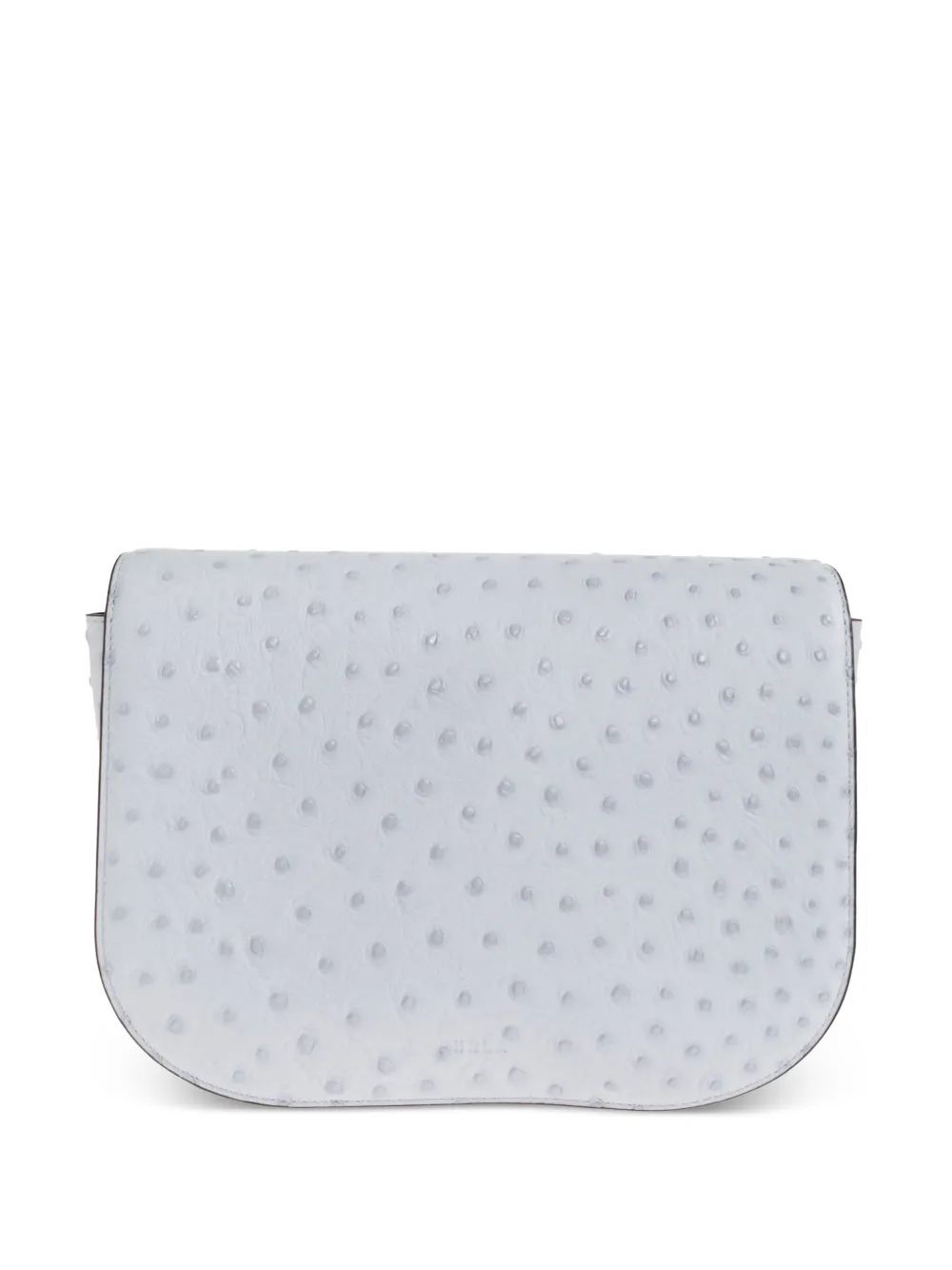 Furla Leren schoudertas met draaislot Blauw