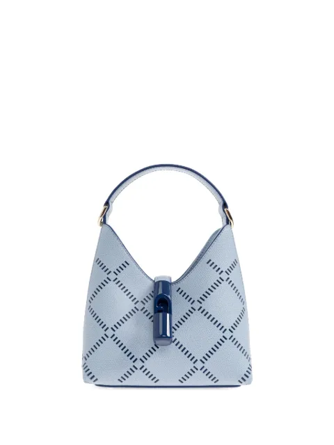 Furla 고치아 컷아웃 레더 스몰 토트 백