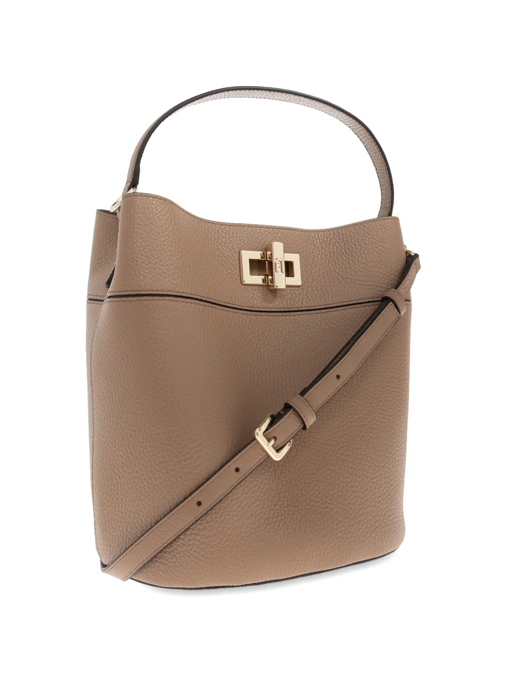 Furla Amelia bucket-tas met draaislot Beige
