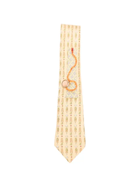 A.N.G.E.L.O. Vintage Upcycling x Stefania Bertoni customised Hermès patterned tie