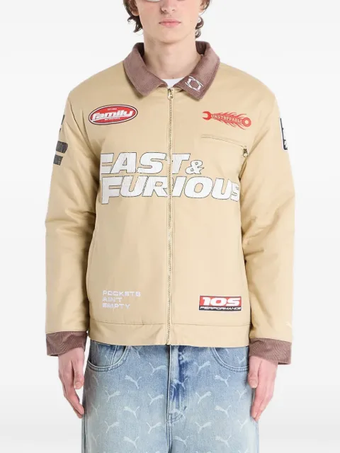 PUMA x Fast & Furious corduroy-collar shirt jacket