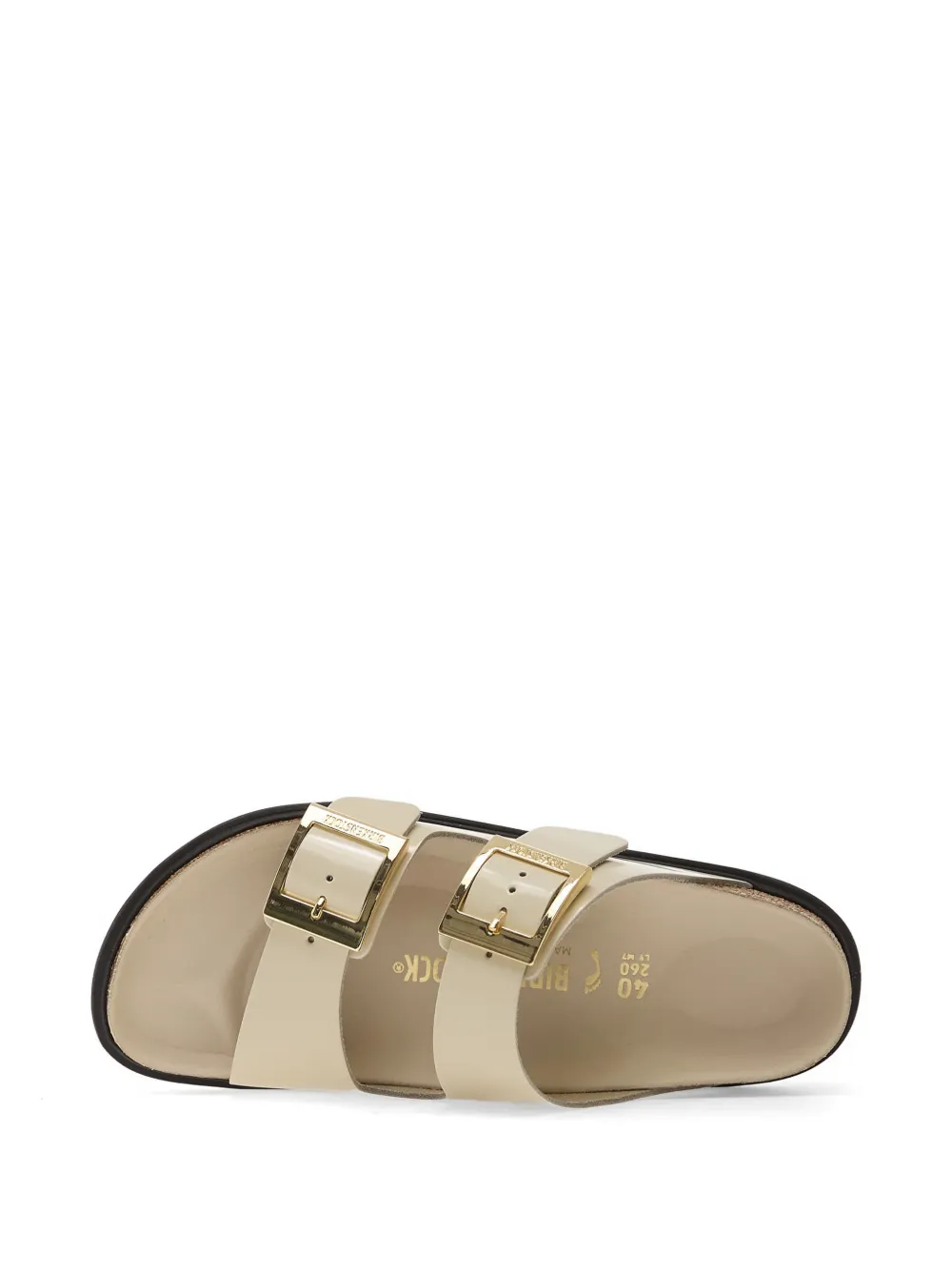 Birkenstock Arizona leren sneakers met gesp Beige