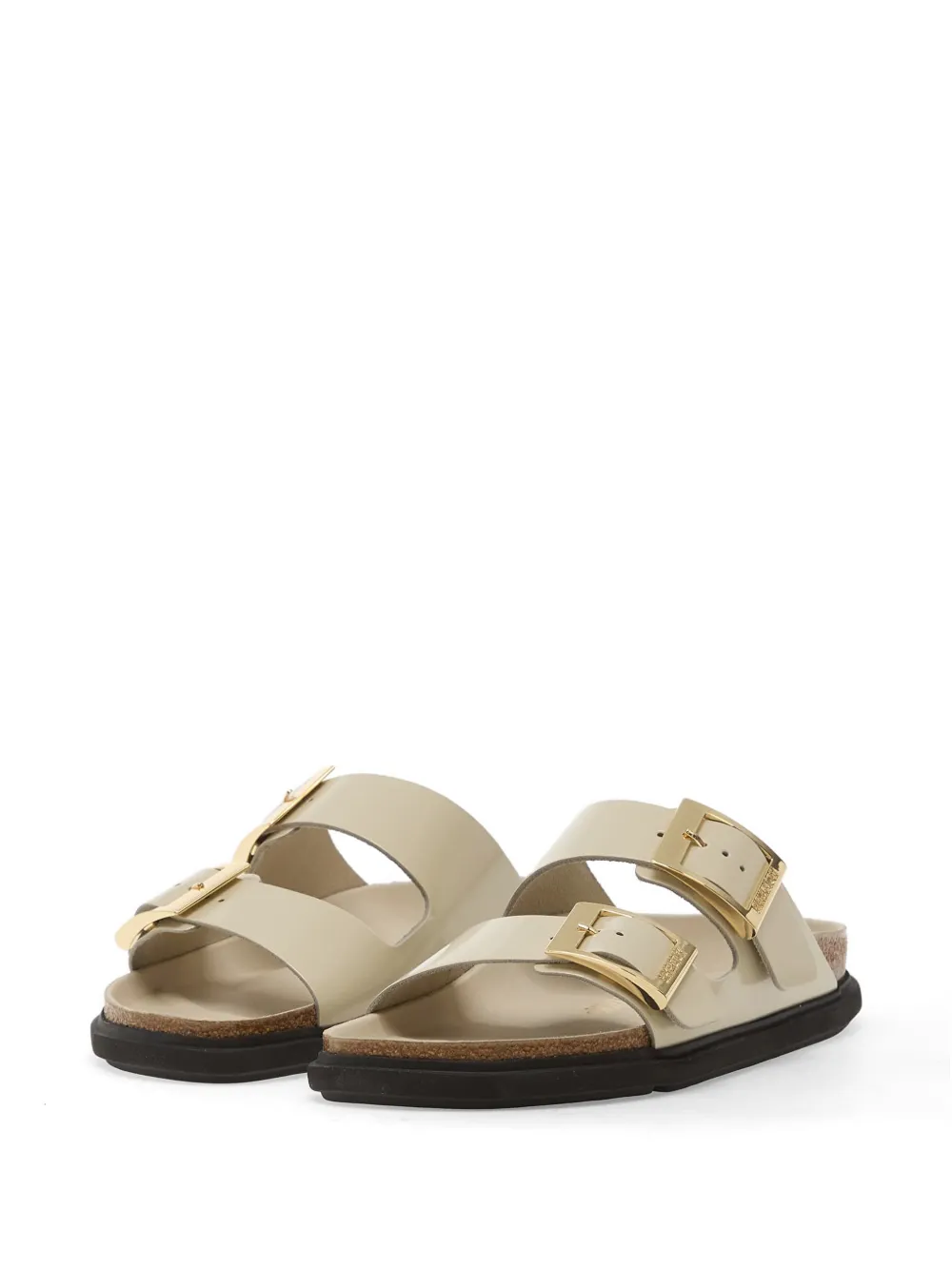 Birkenstock Arizona leren sneakers met gesp Beige