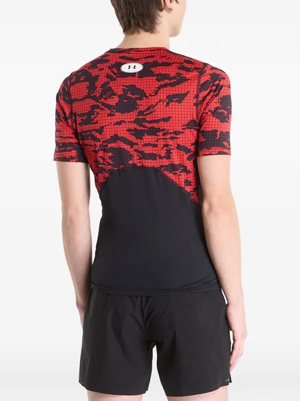Under Armour HeatGear T-shirt met print en korte mouwen Rood