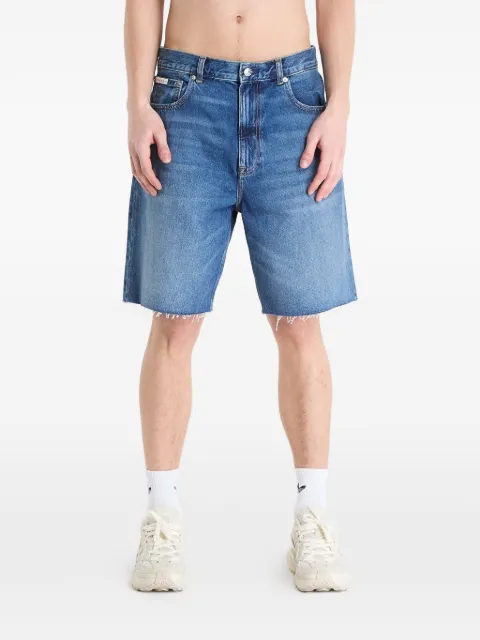 Calvin Klein frayed denim shorts