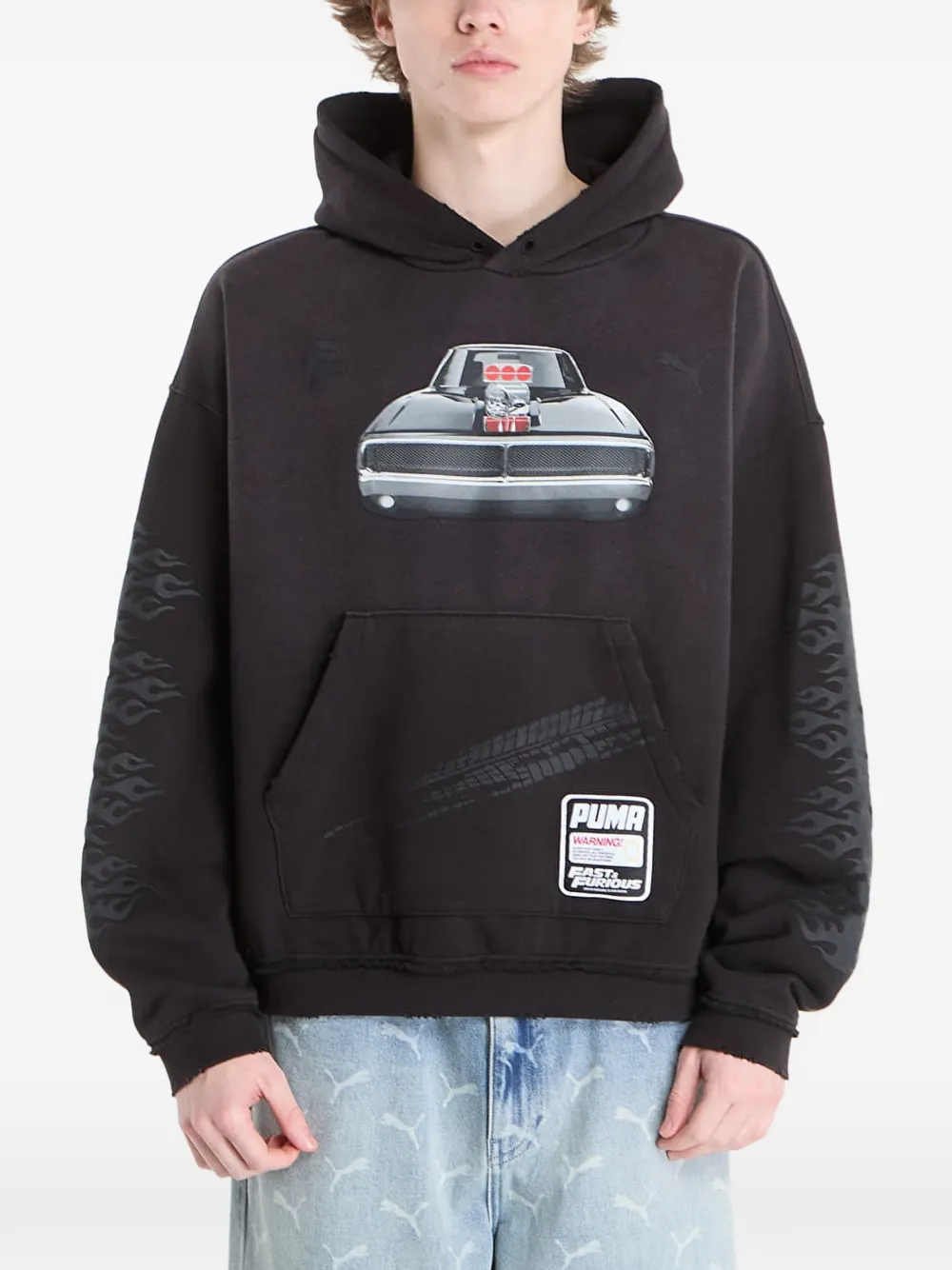 PUMA x Fast & Furious graphic-print hoodie - Nero
