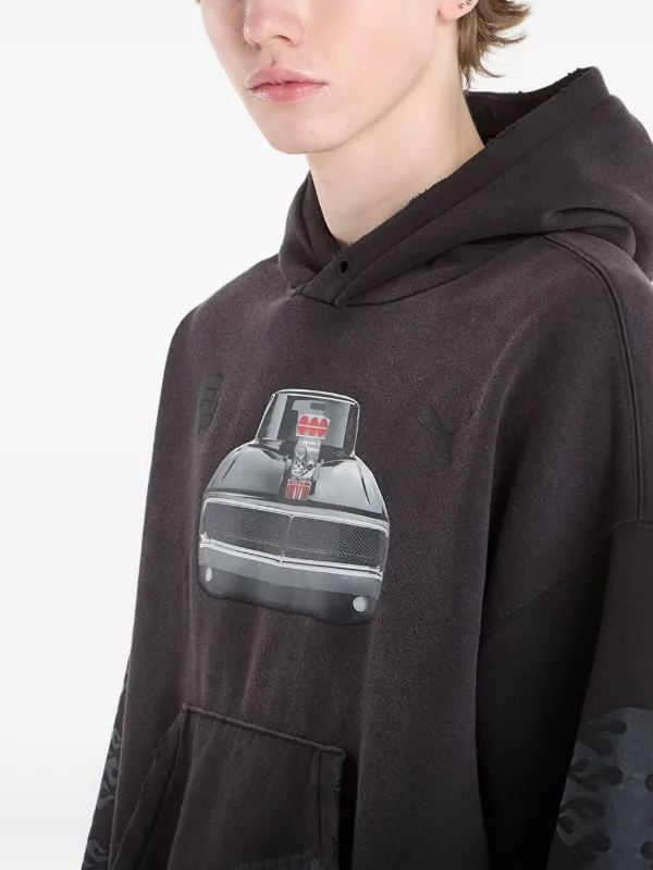 PUMA x Fast & Furious graphic-print Hoodie | Black | FARFETCH CA