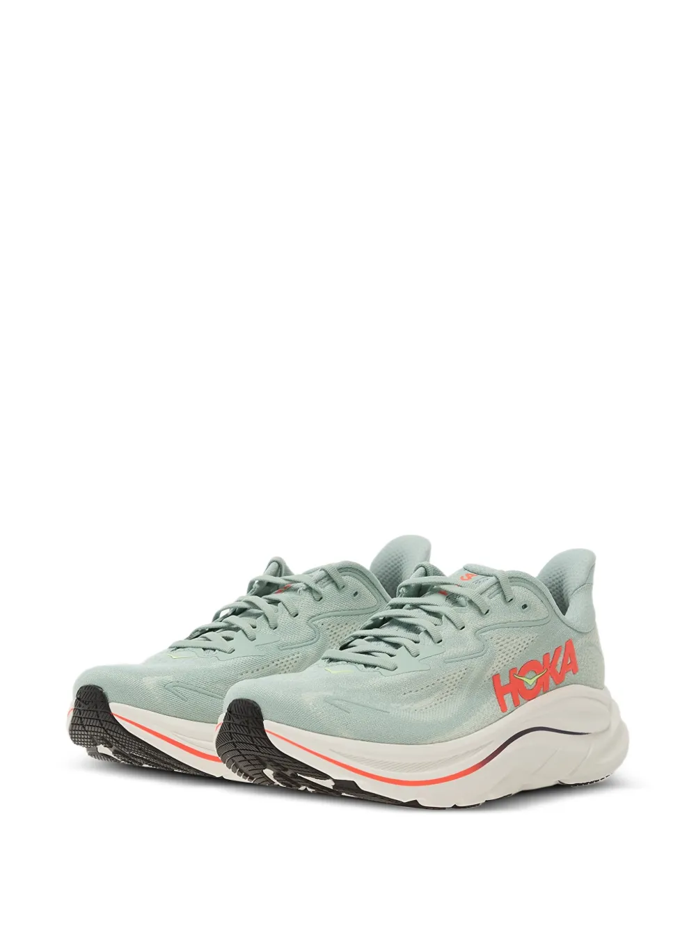 HOKA Clifton 10 hardloopsneakers Groen