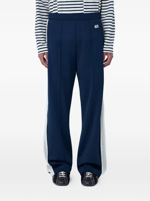 Wales Bonner Motion Side-stripe Track Pants in Blue