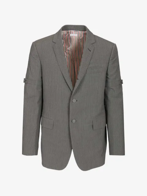 Thom Browne striped buttoned blazer