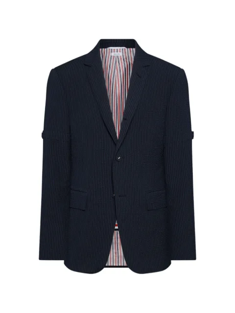 Thom Browne wool seersucker sportcoat with armbands