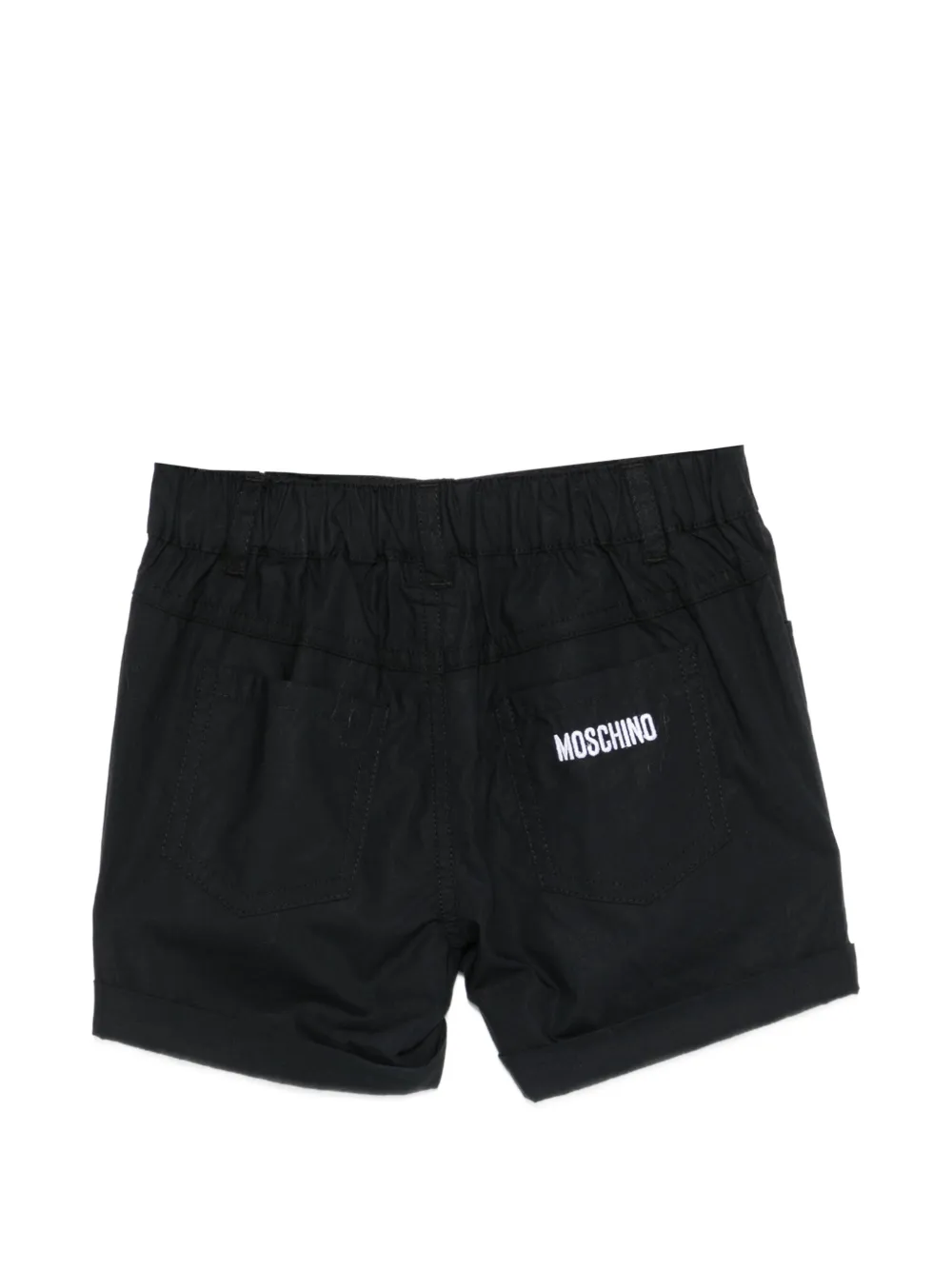  Moschino Kids Button Shorts - Black 
