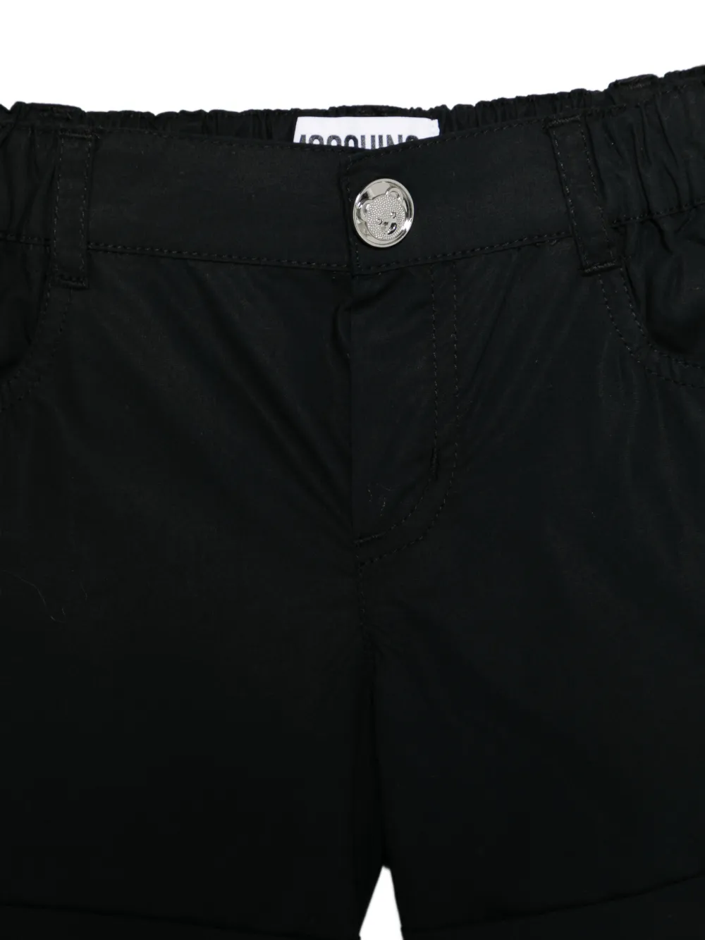  Moschino Kids Button Shorts - Black 